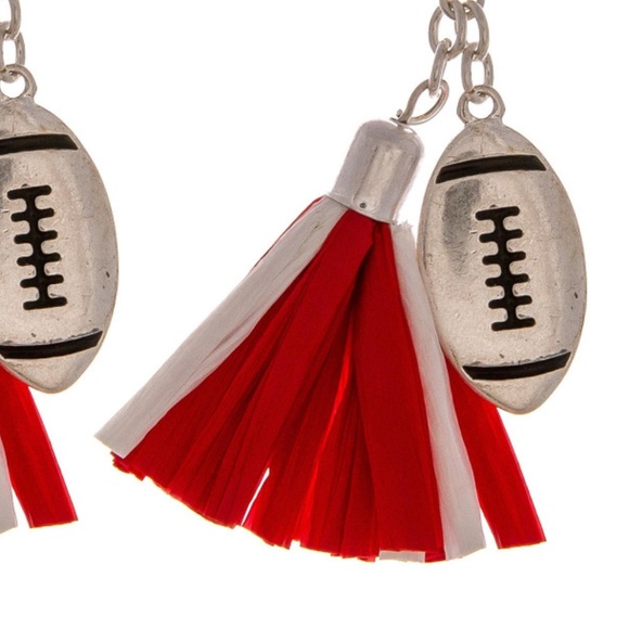 NWT *BOUTIQUE*  FOOTBALL EARRINGS  RTR - Picture 2 of 2
